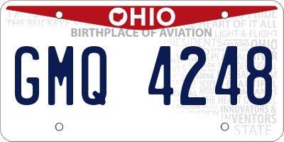 OH license plate GMQ4248