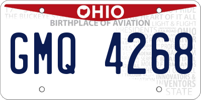 OH license plate GMQ4268