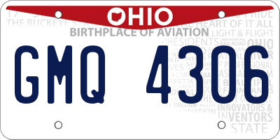 OH license plate GMQ4306
