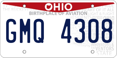 OH license plate GMQ4308