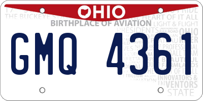OH license plate GMQ4361