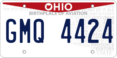 OH license plate GMQ4424
