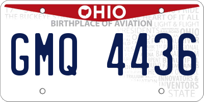 OH license plate GMQ4436