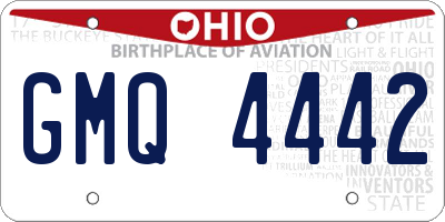 OH license plate GMQ4442