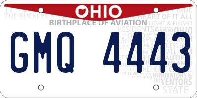 OH license plate GMQ4443