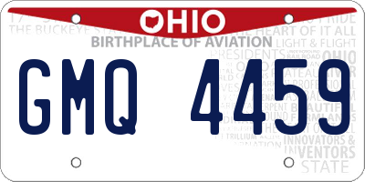 OH license plate GMQ4459