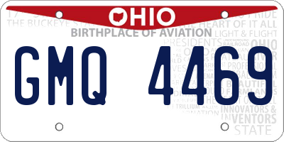 OH license plate GMQ4469