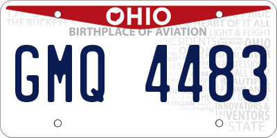 OH license plate GMQ4483