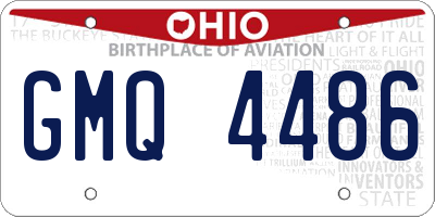 OH license plate GMQ4486