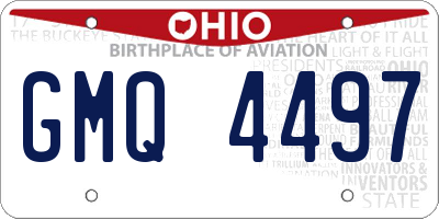 OH license plate GMQ4497
