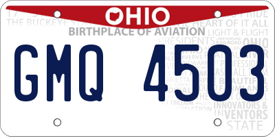 OH license plate GMQ4503