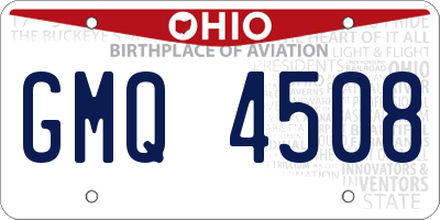 OH license plate GMQ4508