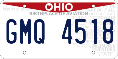 OH license plate GMQ4518