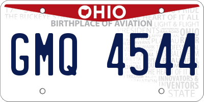 OH license plate GMQ4544