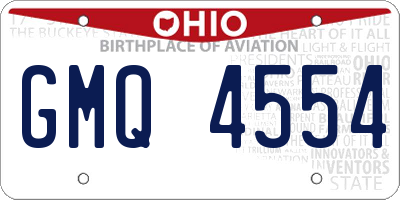 OH license plate GMQ4554