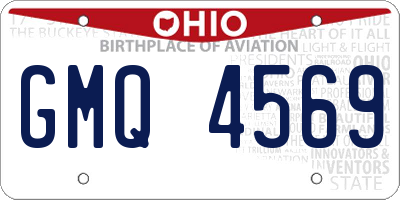 OH license plate GMQ4569