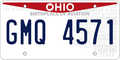 OH license plate GMQ4571
