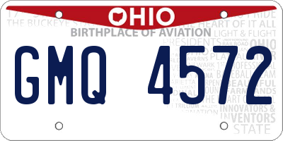 OH license plate GMQ4572