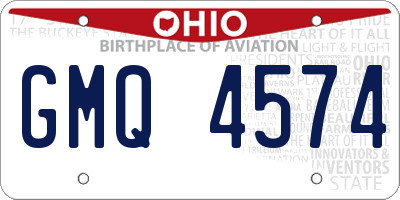 OH license plate GMQ4574
