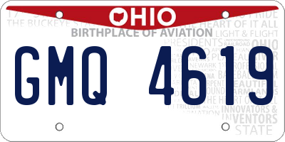 OH license plate GMQ4619