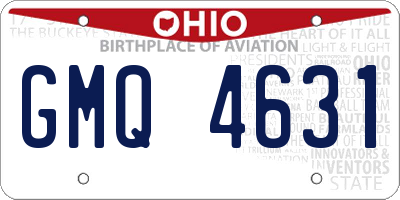 OH license plate GMQ4631
