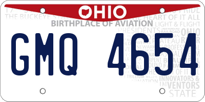 OH license plate GMQ4654