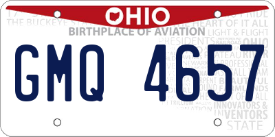 OH license plate GMQ4657