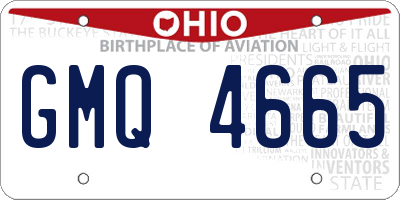 OH license plate GMQ4665