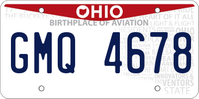 OH license plate GMQ4678