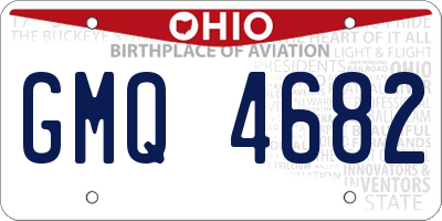 OH license plate GMQ4682