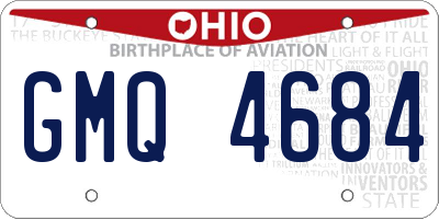 OH license plate GMQ4684