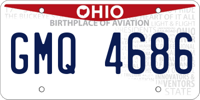 OH license plate GMQ4686