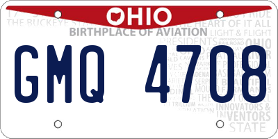 OH license plate GMQ4708