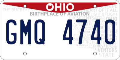OH license plate GMQ4740