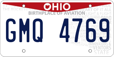 OH license plate GMQ4769