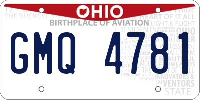 OH license plate GMQ4781