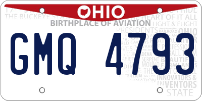 OH license plate GMQ4793