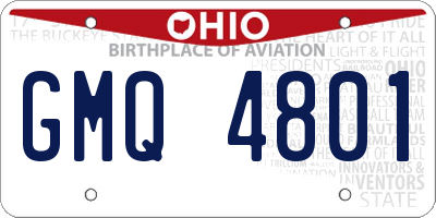 OH license plate GMQ4801