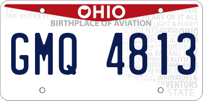 OH license plate GMQ4813