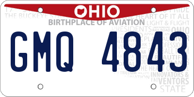 OH license plate GMQ4843