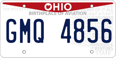 OH license plate GMQ4856