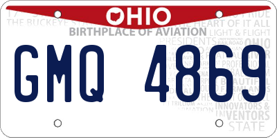 OH license plate GMQ4869