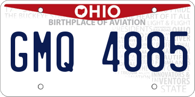 OH license plate GMQ4885