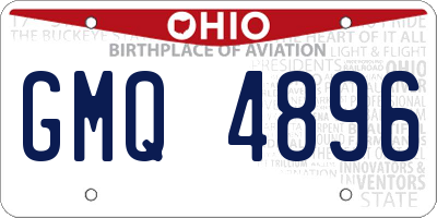 OH license plate GMQ4896