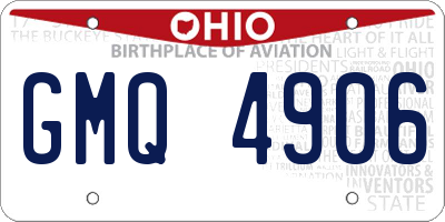 OH license plate GMQ4906