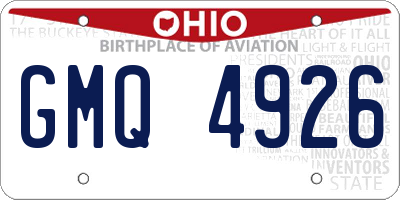 OH license plate GMQ4926