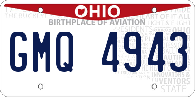 OH license plate GMQ4943