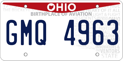 OH license plate GMQ4963