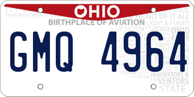 OH license plate GMQ4964