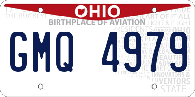 OH license plate GMQ4979